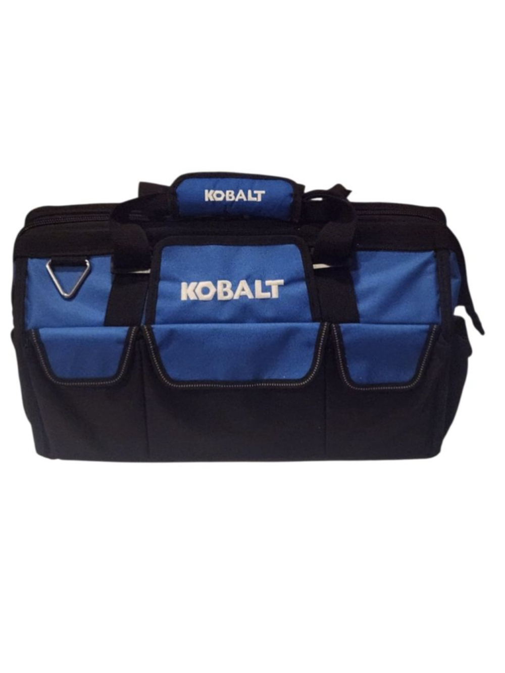 Kobalt Blue & Black Tool Duffel Bag, 17.5"L x 12"H x 10"D, Carrying Strap
